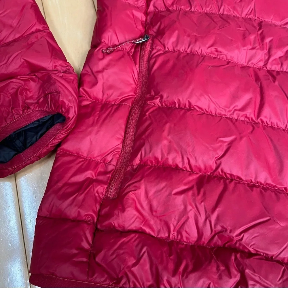 Eddie Bauer Red Down Insulated Zip Up Puffer Coat Jacket Men’s Size Small - Picture 2 of 8